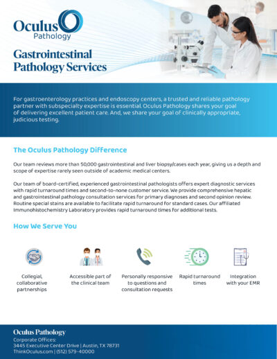 GI Pathology - Oculus Pathology